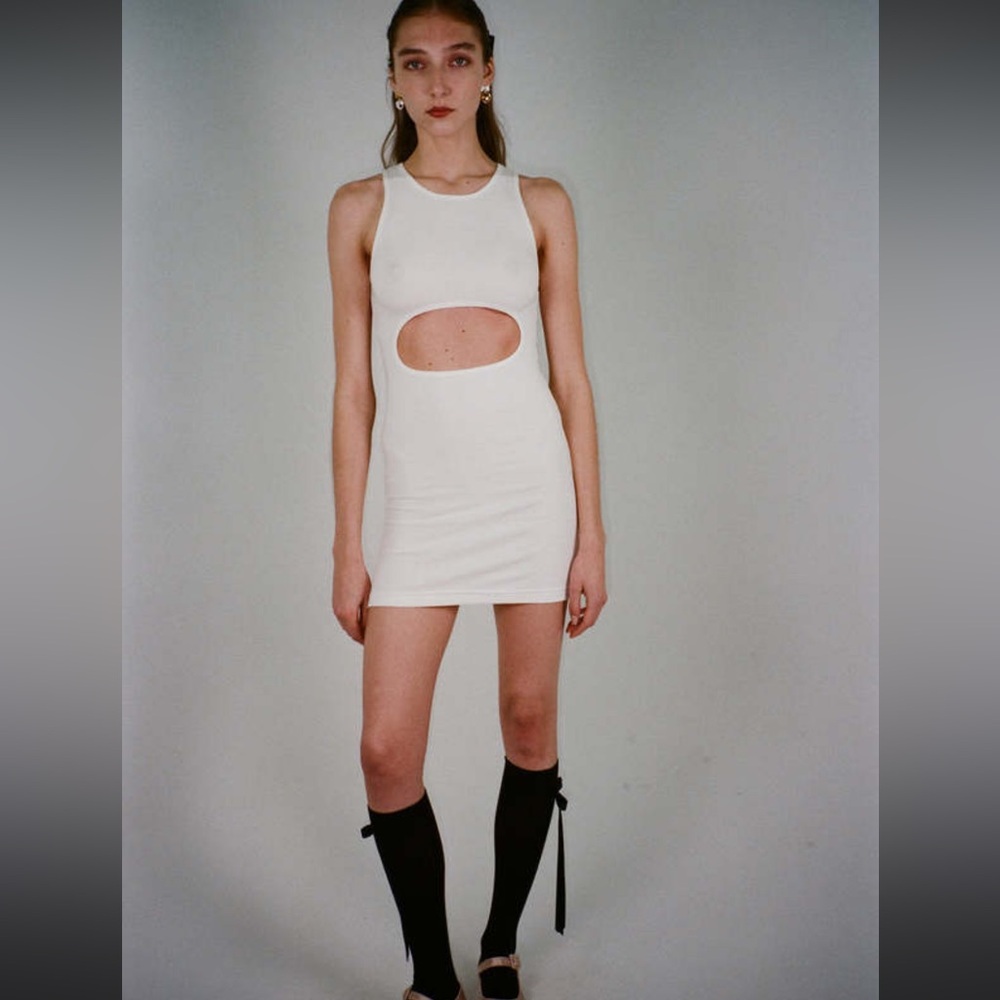 Sandy Liang Riblet Tank Dress